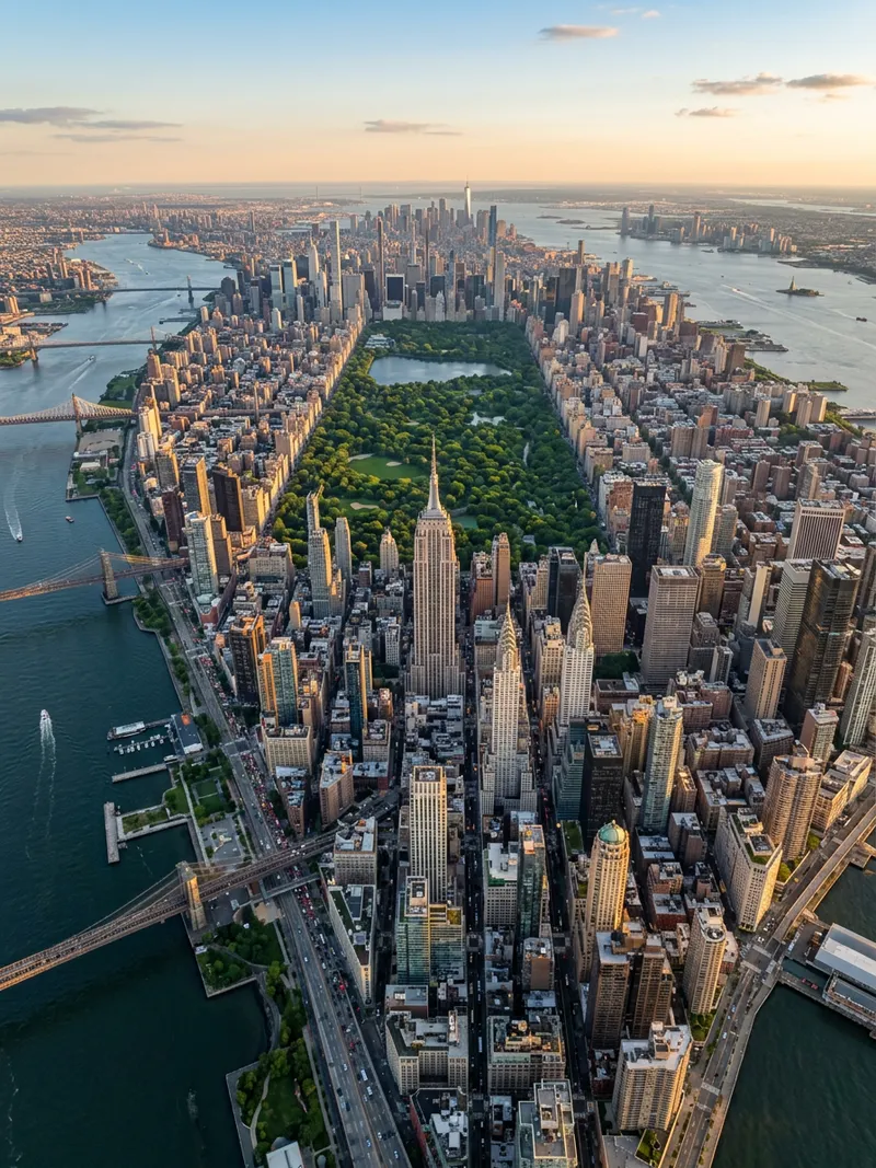 Aerial view of New York, United States