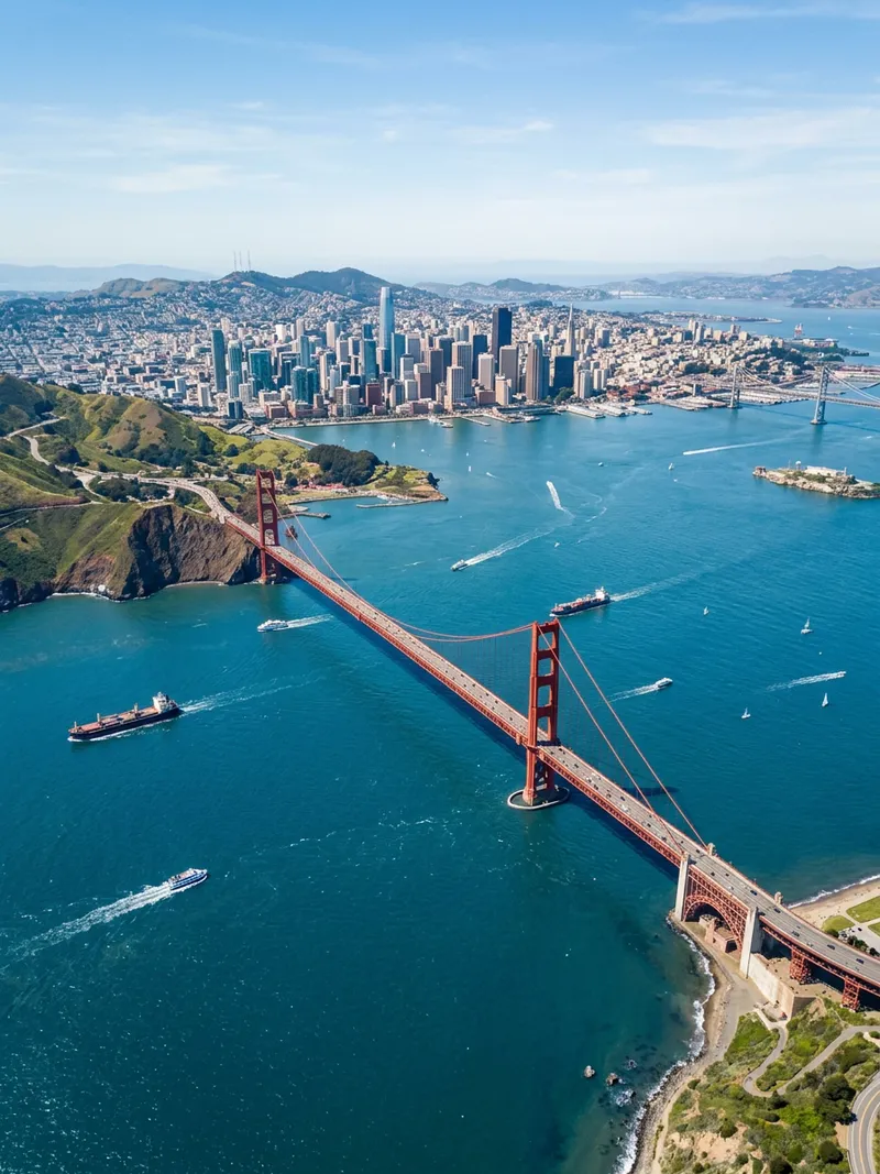 Aerial view of San Francisco, United States